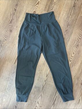 Athleta Salutation High-Waisted Jogger Pants - Dark greenish gray